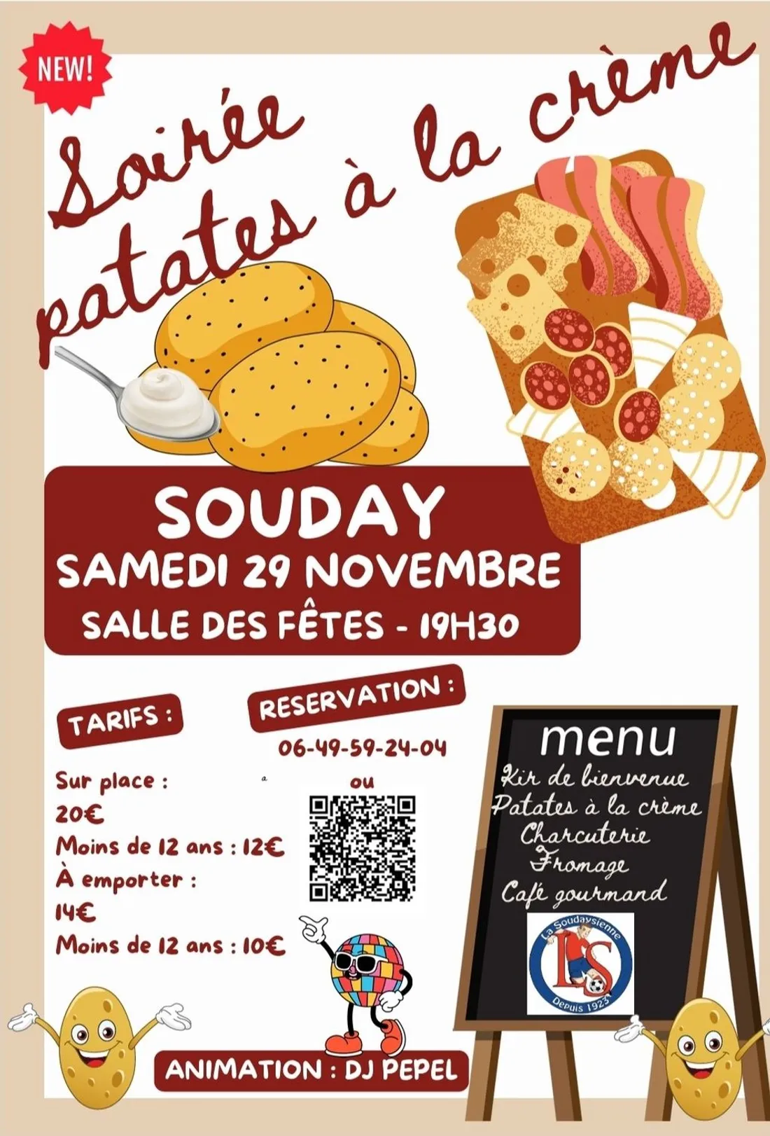 SOUDAY (41) - Soirée patates à la crème