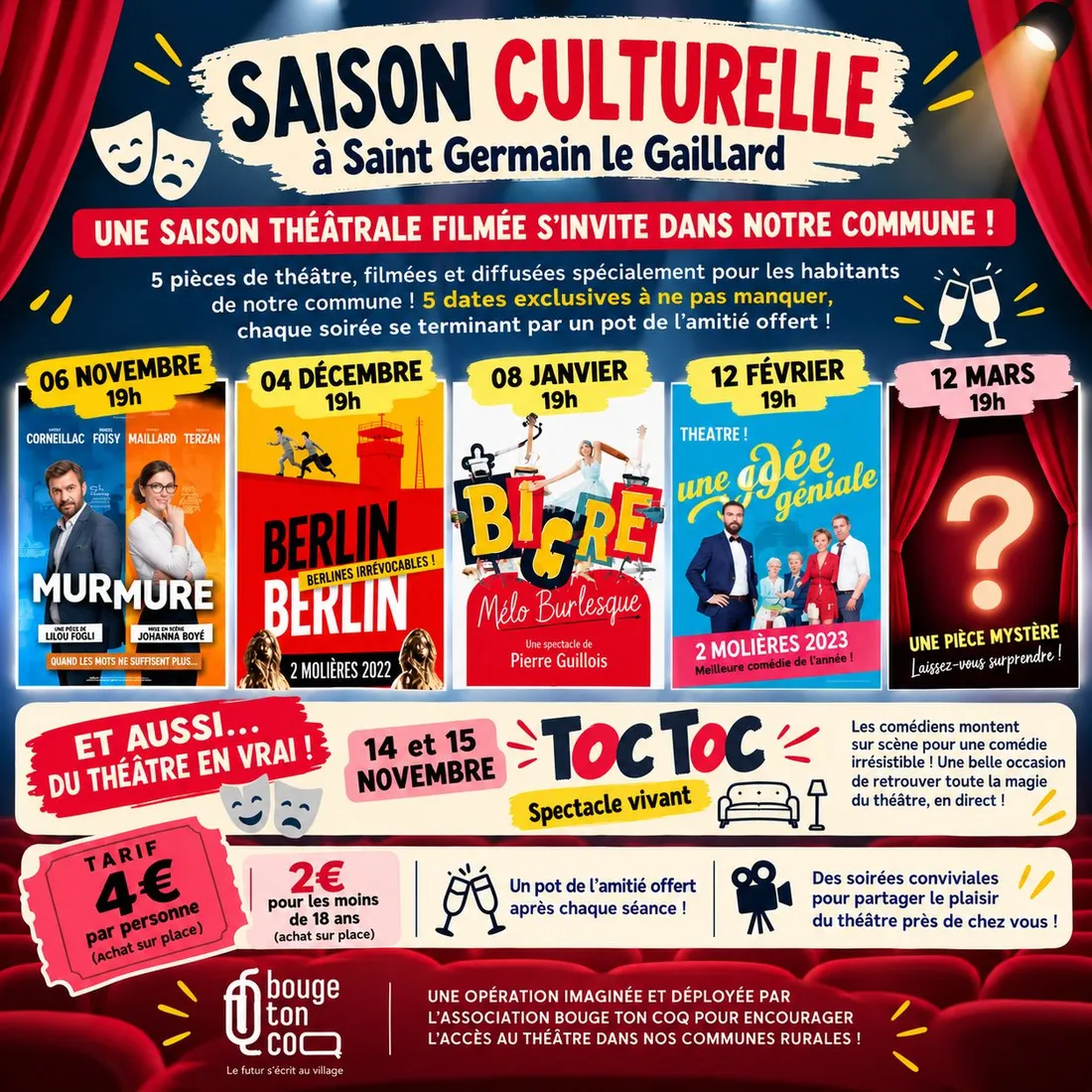 SAINT-GERMAIN-LE-GAILLARD - Théâtre filmé : Murmure