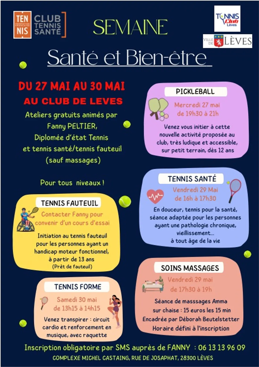 LÈVES - Semaine santé et bien-être du Tennis Club