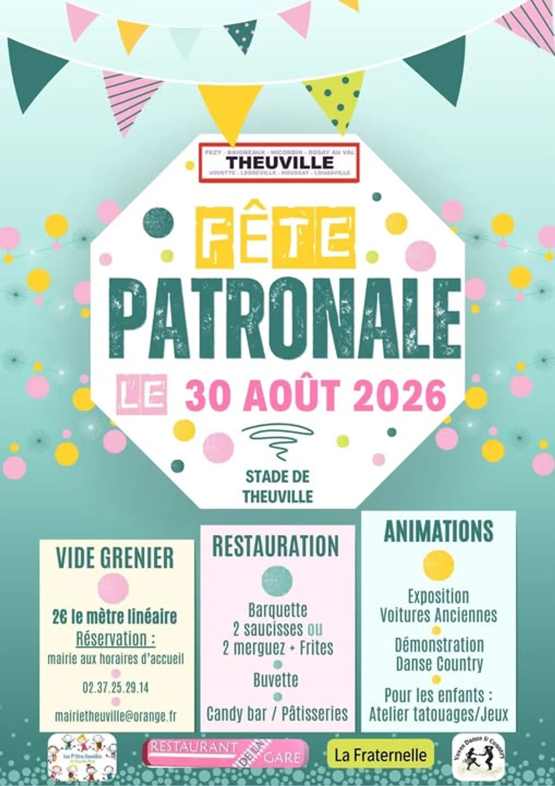 THEUVILLE - Fête patronale : Vide-greniers et animations