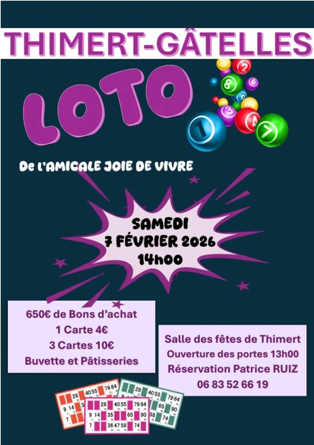 THIMERT-GÂTELLES - Loto de l'Amicale Joie de Vivre