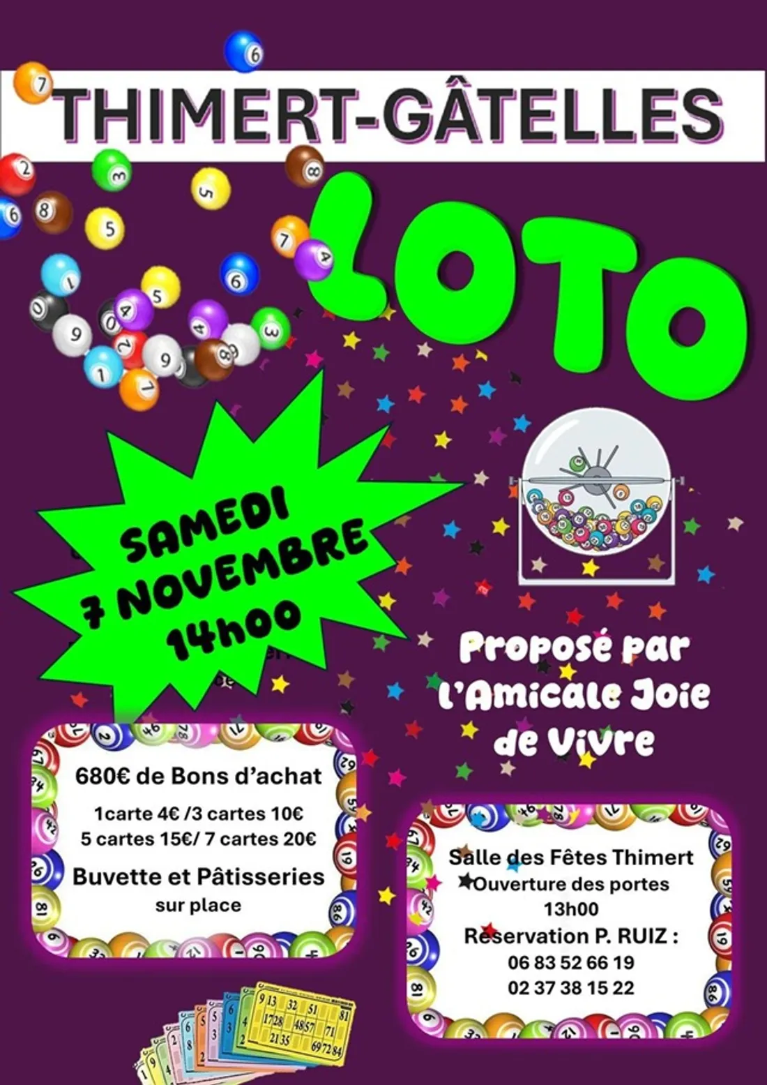 THIMERT-GÂTELLES - Loto de l'Amicale Joie de Vivre