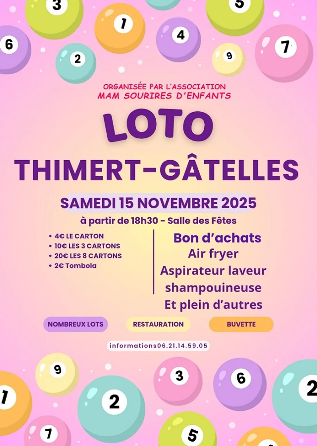 THIMERT-GÂTELLES - Loto de MAM Sourires d'enfants