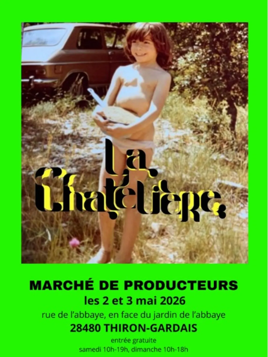 THIRON-GARDAIS - Marché de producteurs à la Chatelière