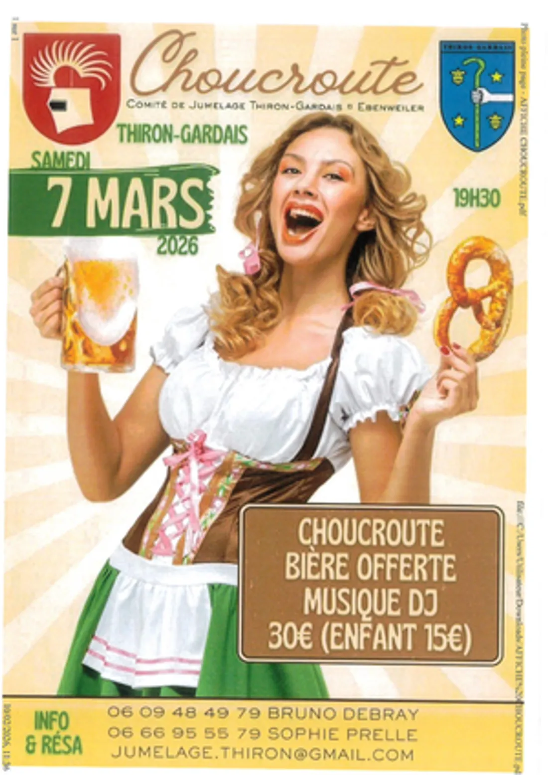 THIRON-GARDAIS - Choucroute du comité de jumelage