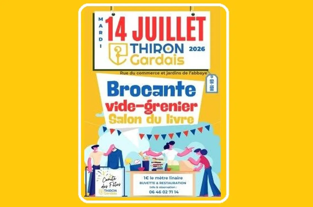 THIRON-GARDAIS – Brocante et salon du livre