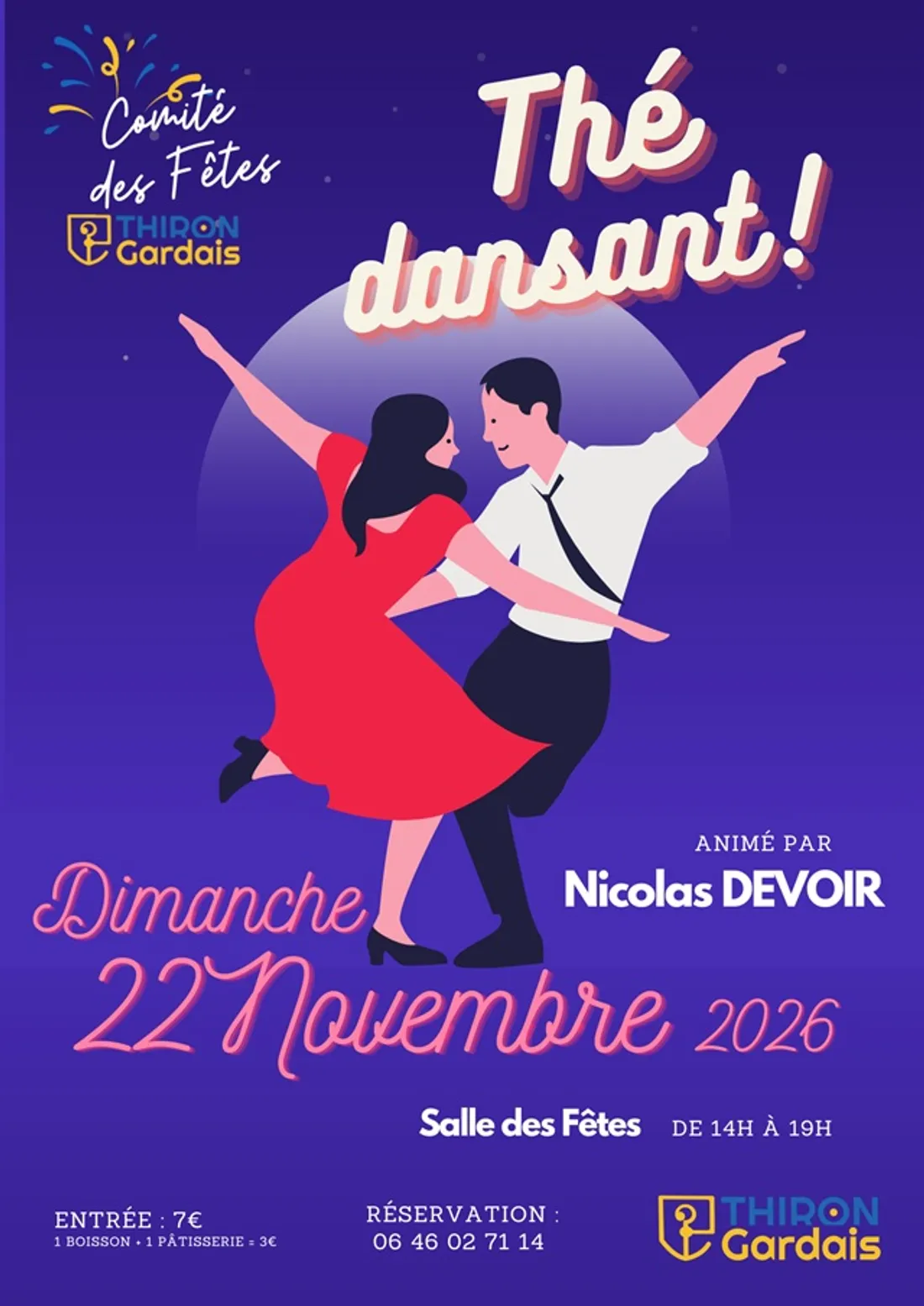 THIRON-GARDAIS (28) - Thé dansant avec Nicolas Devoir
