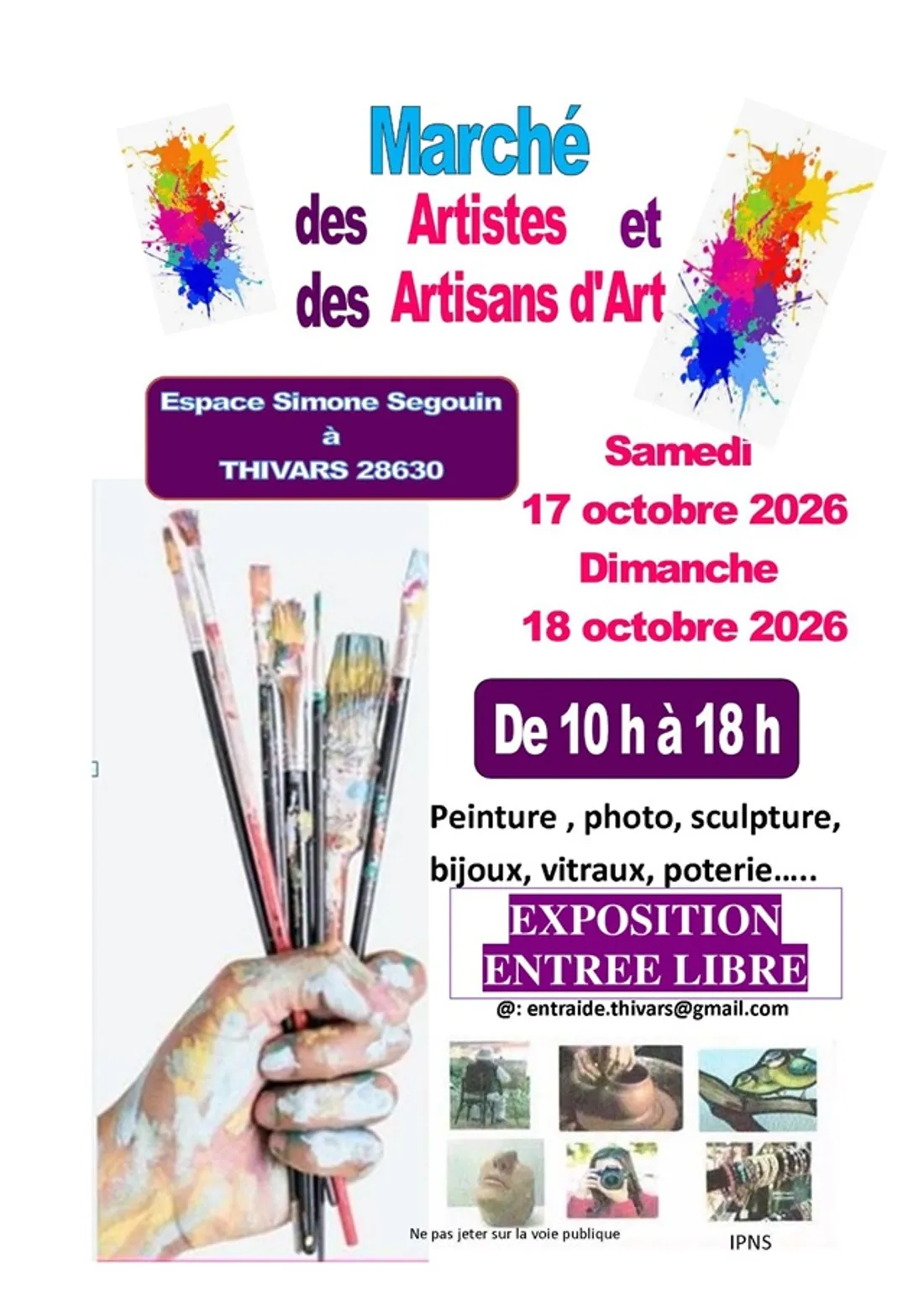 THIVARS - Marché des Artistes et des Artisans d'Art