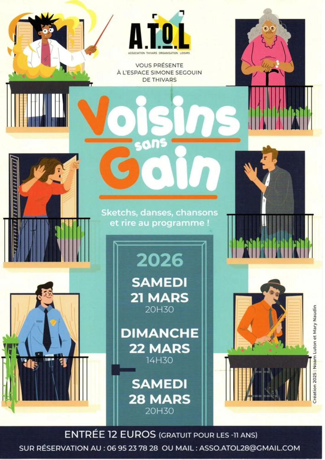 THIVARS - Théâtre : Voisins sans gain