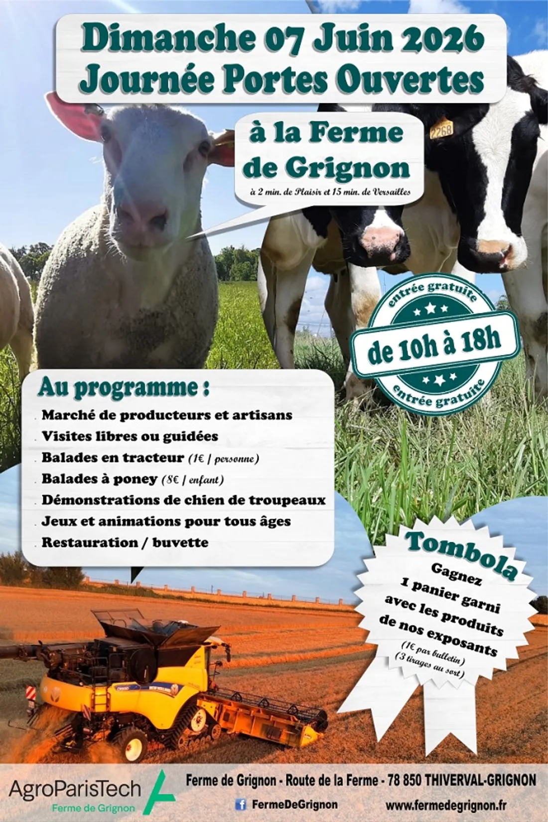 THIVERVAL-GRIGNON (78) - Journée Portes Ouvertes de la Ferme de Grignon
