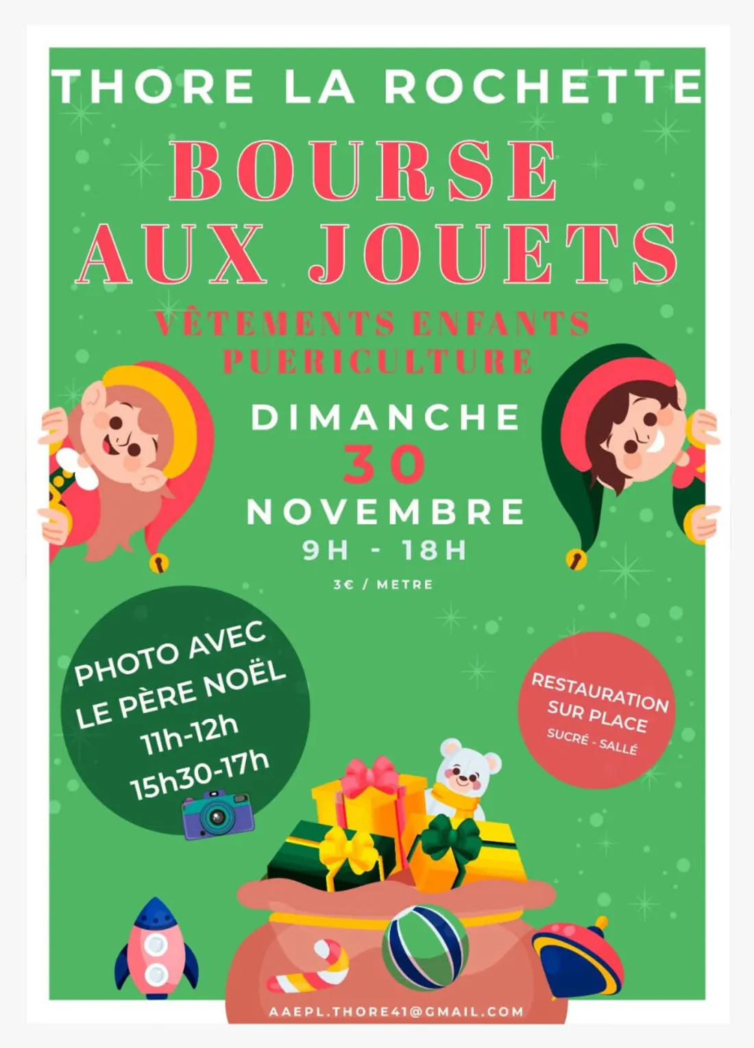 THORÉ-LA-ROCHETTE (41) - Bourse aux jouets