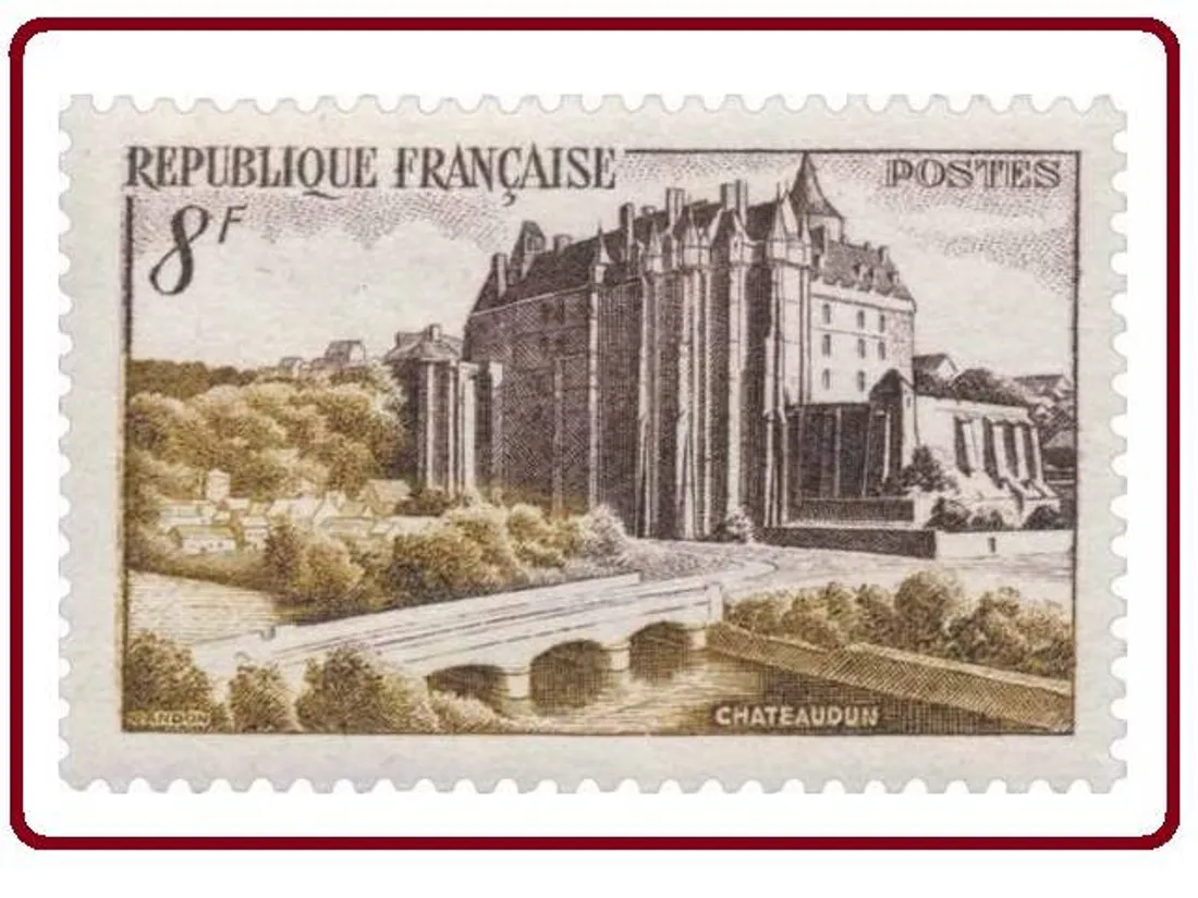 philatélie chateaudun timbre 1950