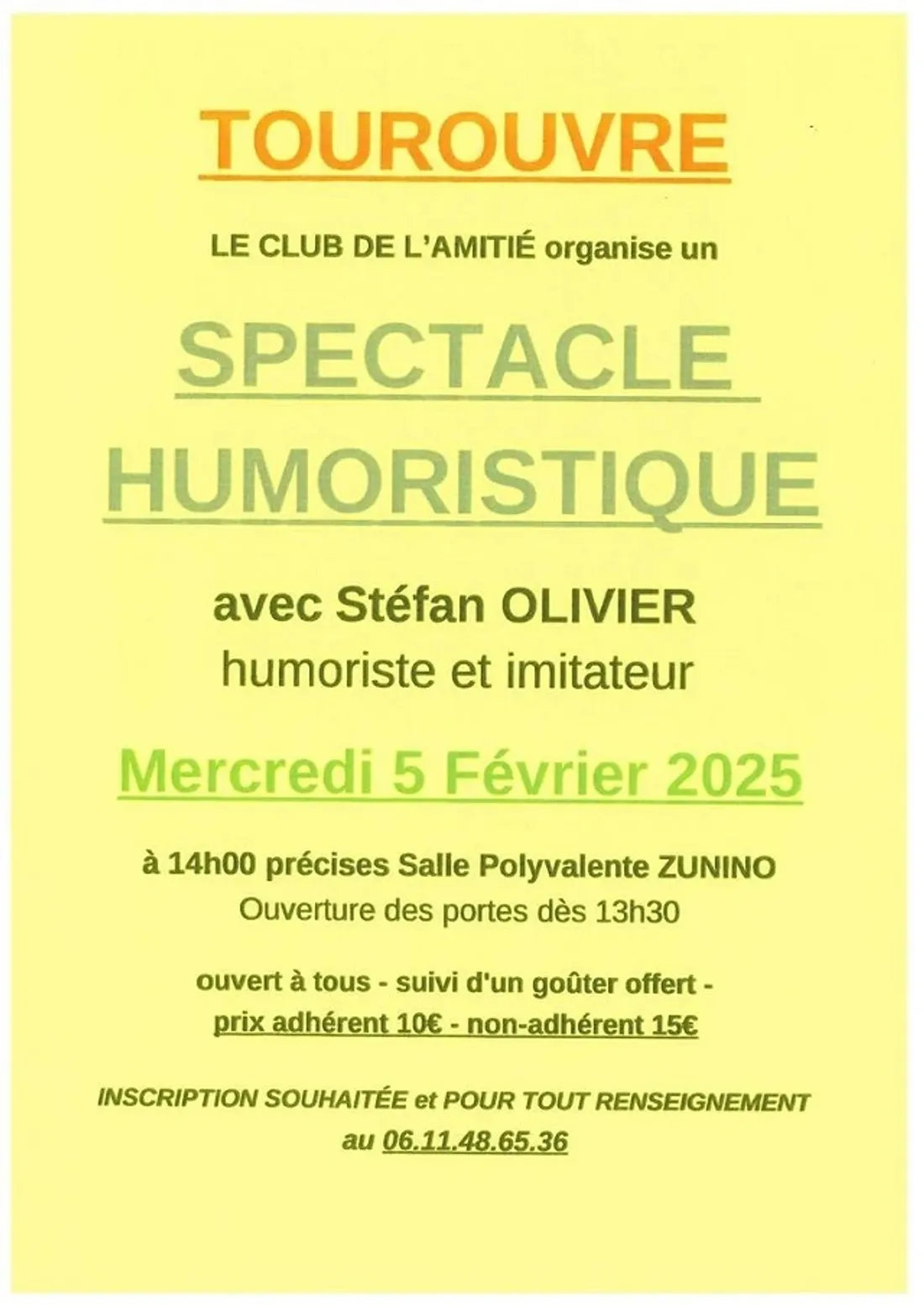 TOUROUVRE (61) - Humour : Stefan Olivier