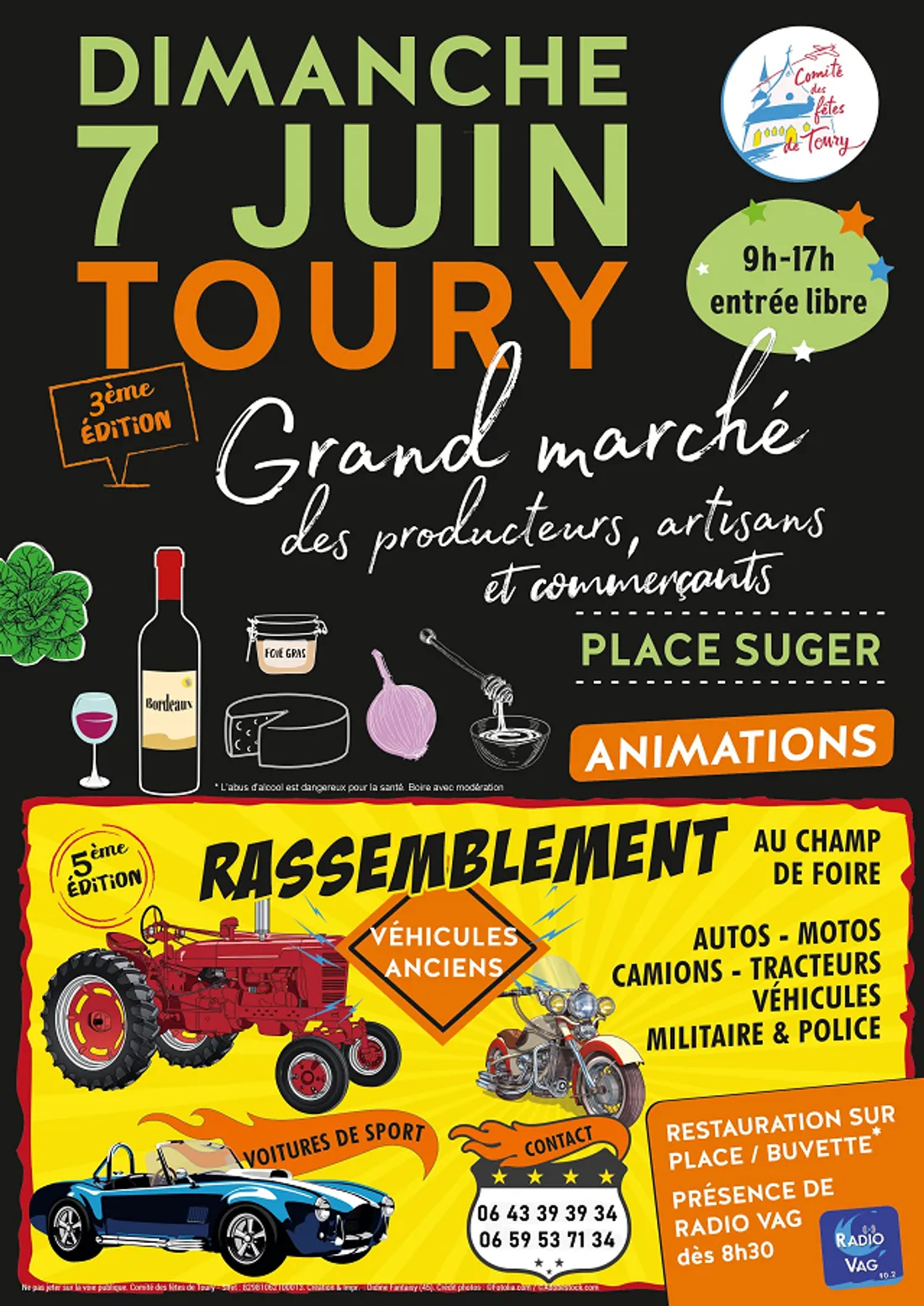 TOURY - Grand marché des producteurs, artisans et commerçants