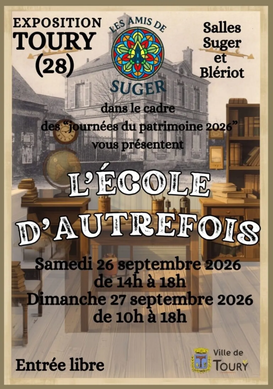 TOURY - Exposition : L'école d'autrefois