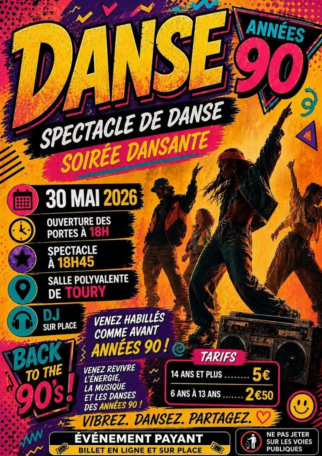 TOURY - Spectacle de danse et soirée dansante