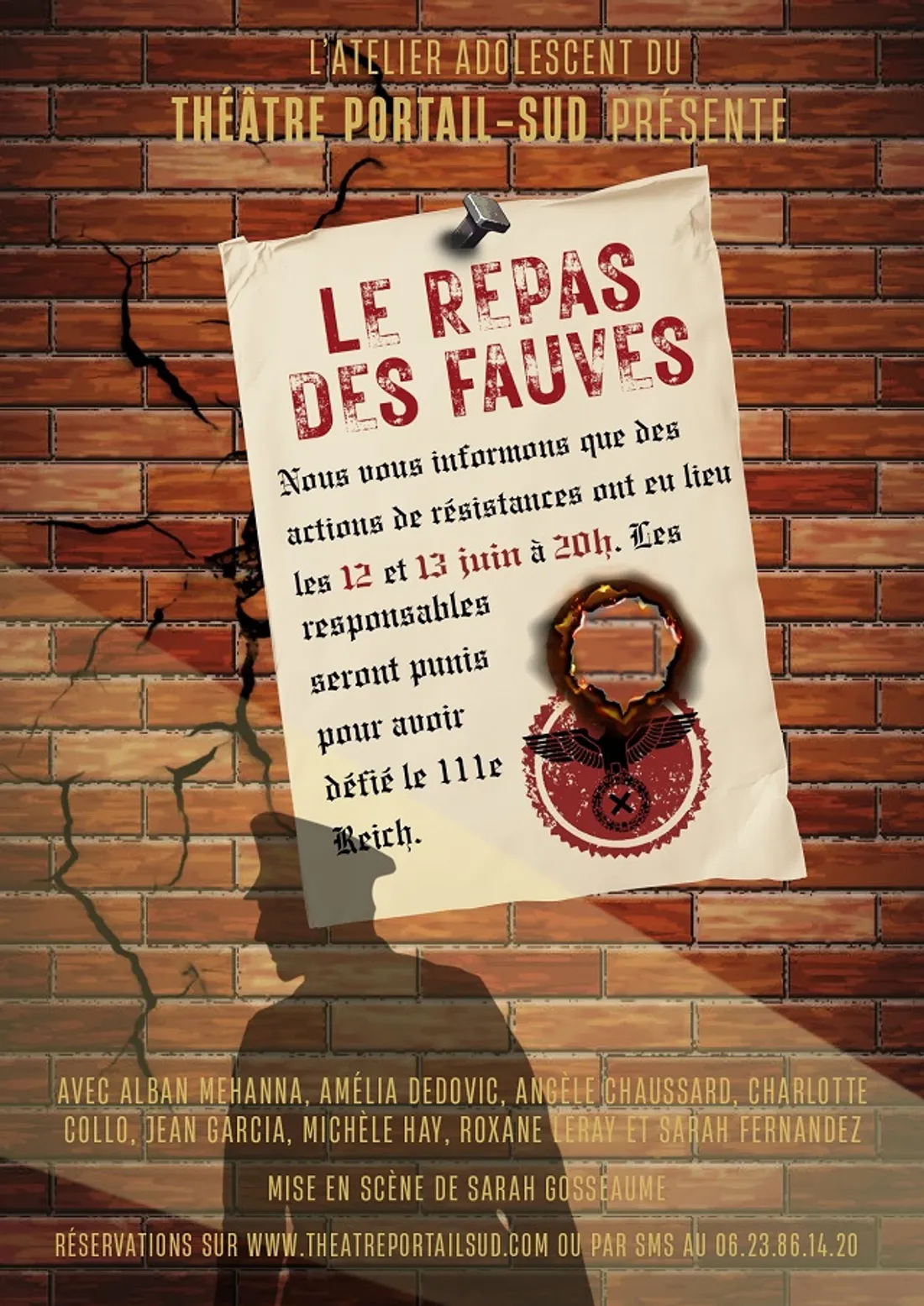 CHARTRES - Théâtre : Le repas des fauves