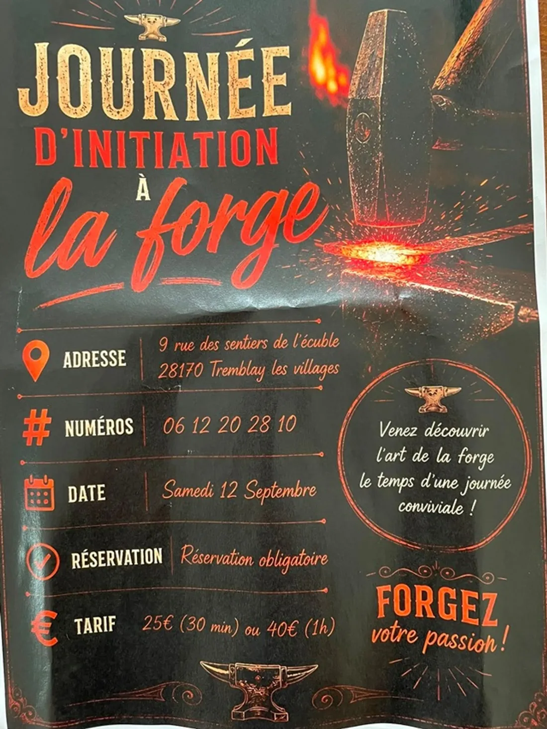 TREMBLAY-LES-VILLAGES - Journée d'initiation à la forge