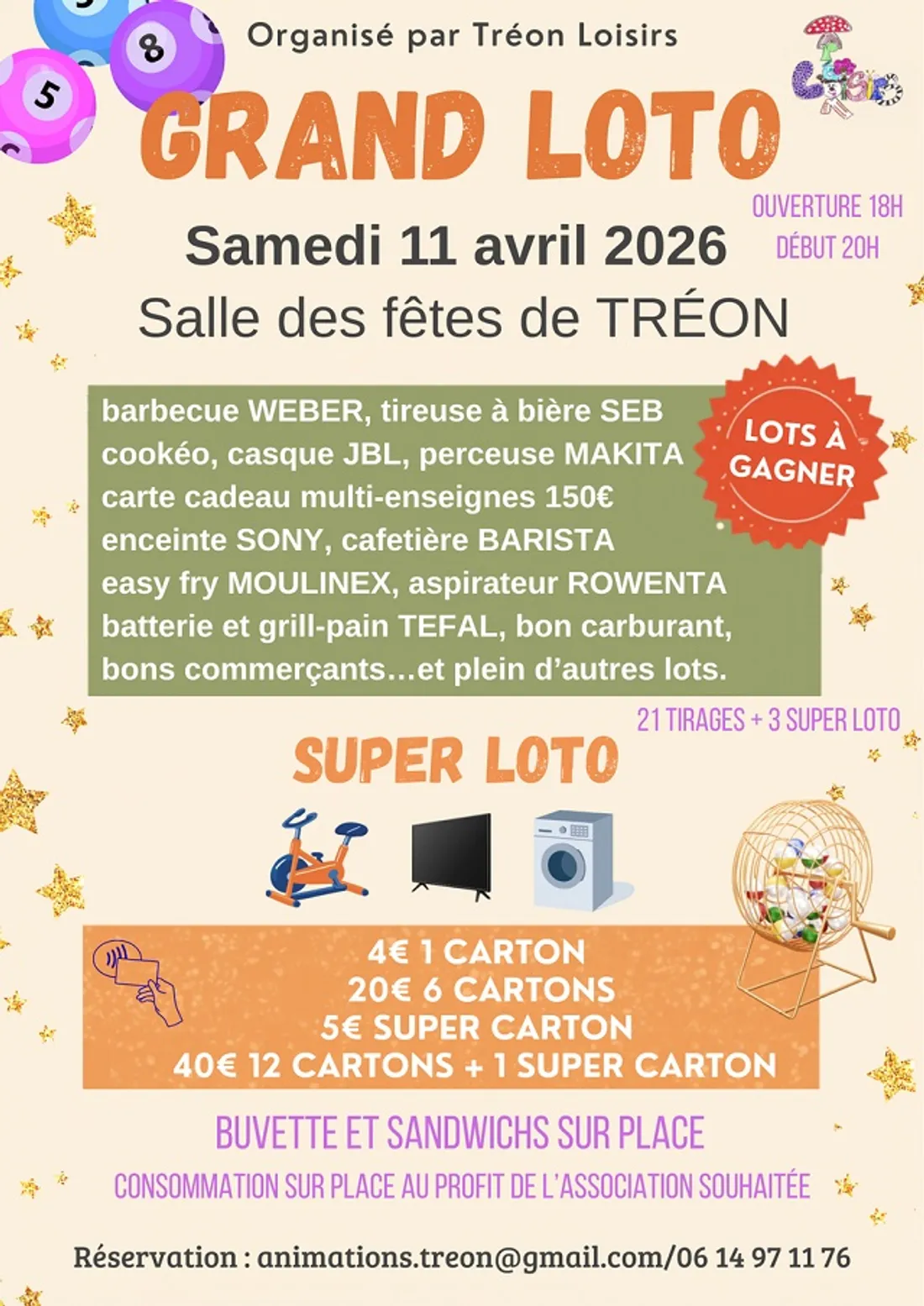 TRÉON - Loto de Tréon Loisirs