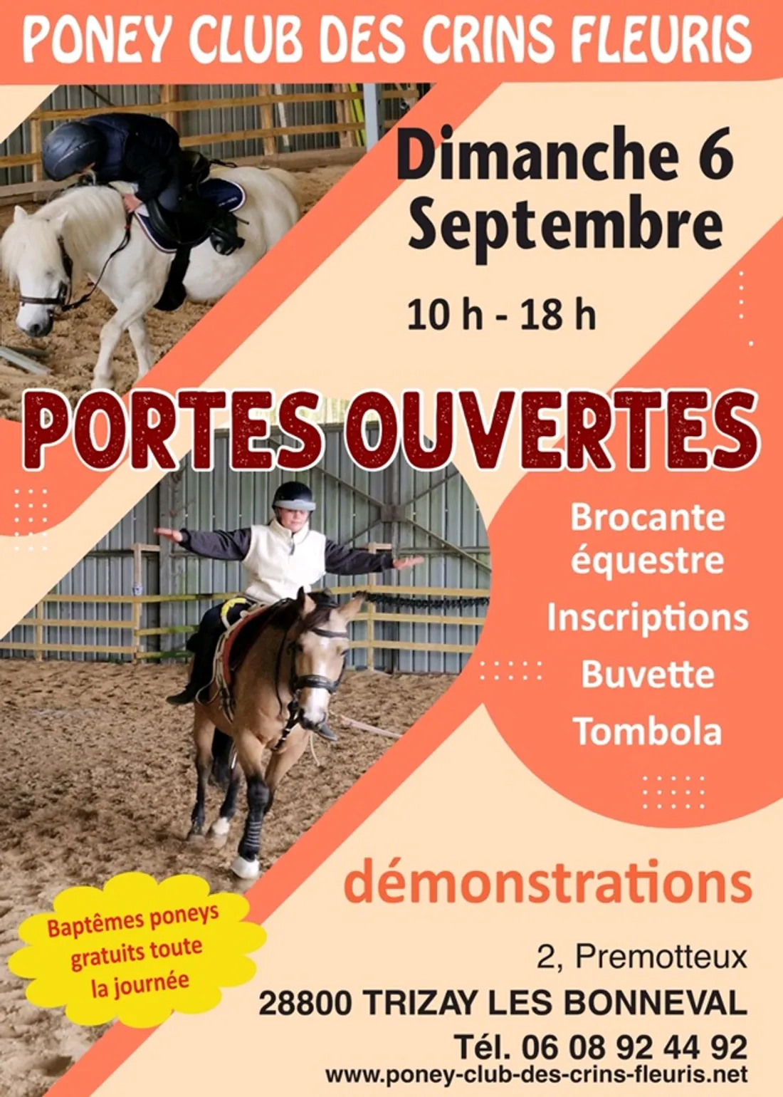 TRIZAY-LES-BONNEVAL - Portes ouvertes du Poney Club des Crins Fleuris