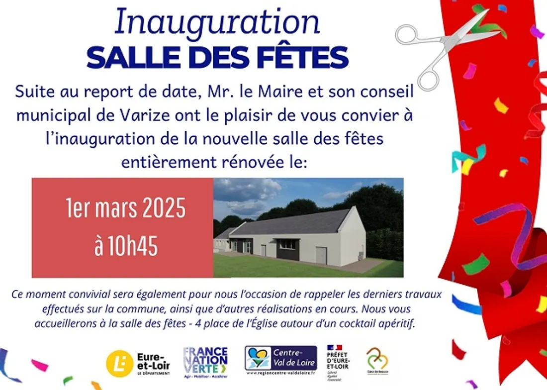 VARIZE - Inauguration de la salle des fêtes