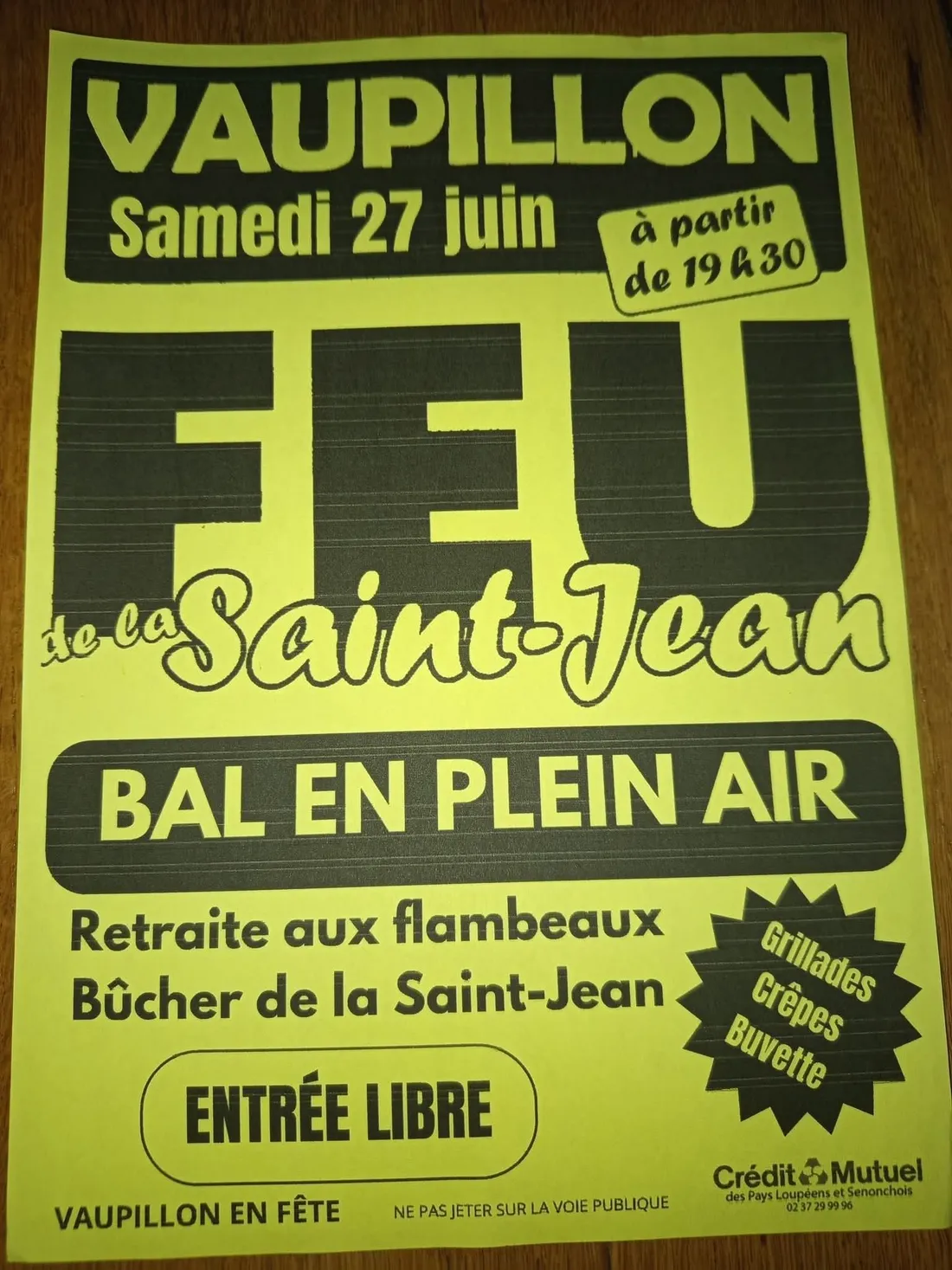 VAUPILLON - Feu de la Saint-Jean