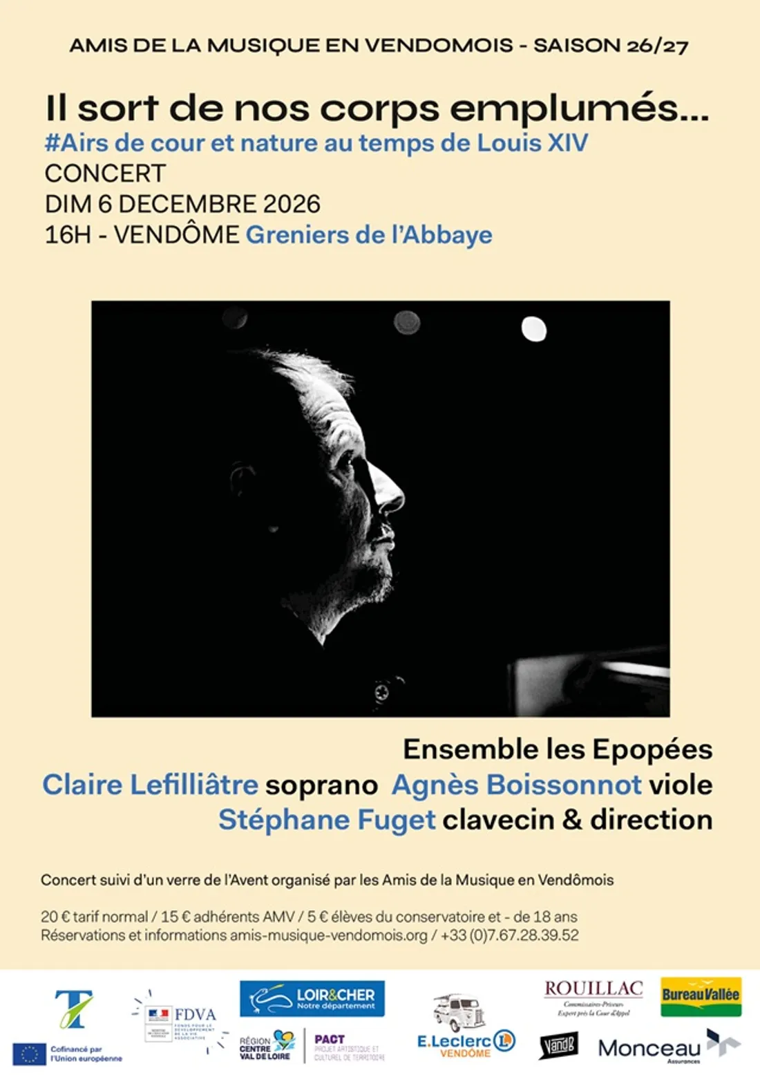 VENDÔME (41) - Concert : Il sort de nos corps emplumés...