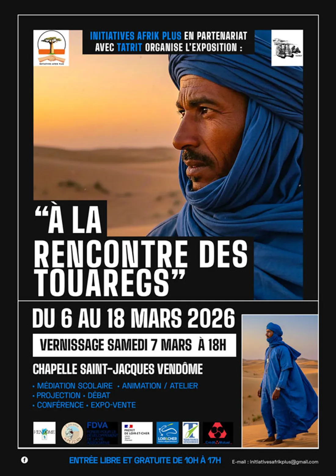 VENDÔME (41) - Exposition : À la rencontre des Touaregs