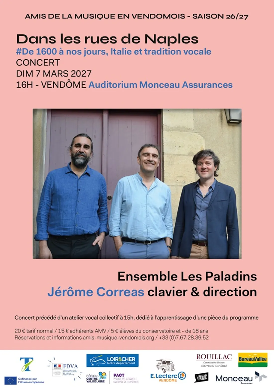 VENDÔME (41) - Concert : Dans les rues de Naples