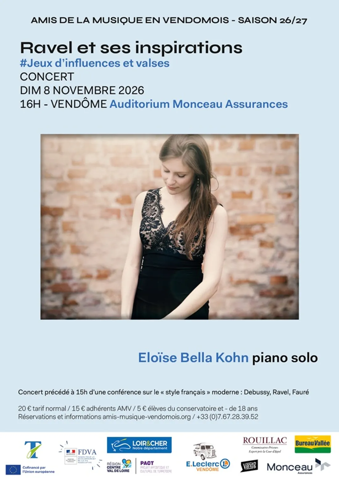 VENDÔME (41) - Concert : Ravel et ses inspirations