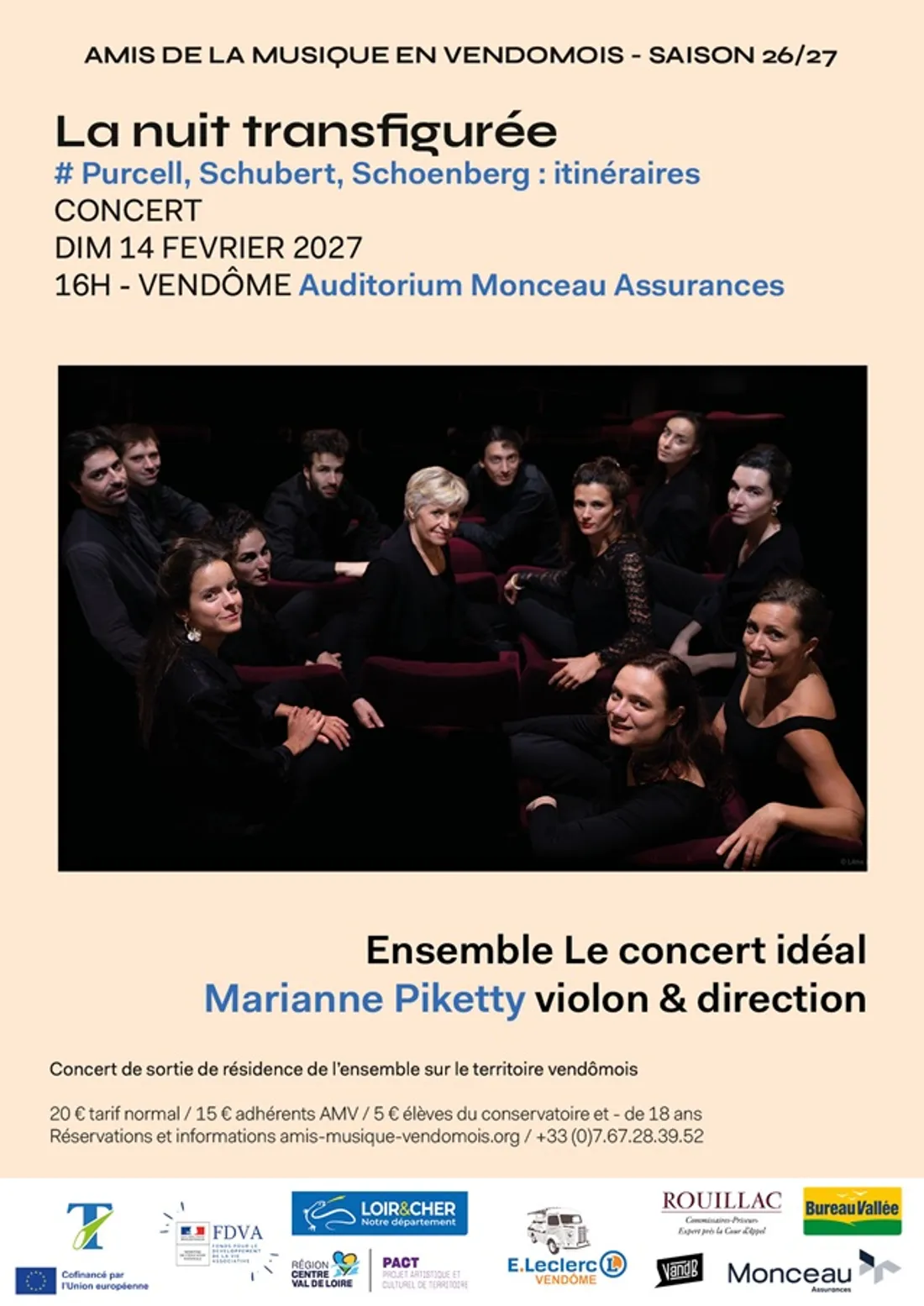 VENDÔME (41) - Concert : La nuit transfigurée