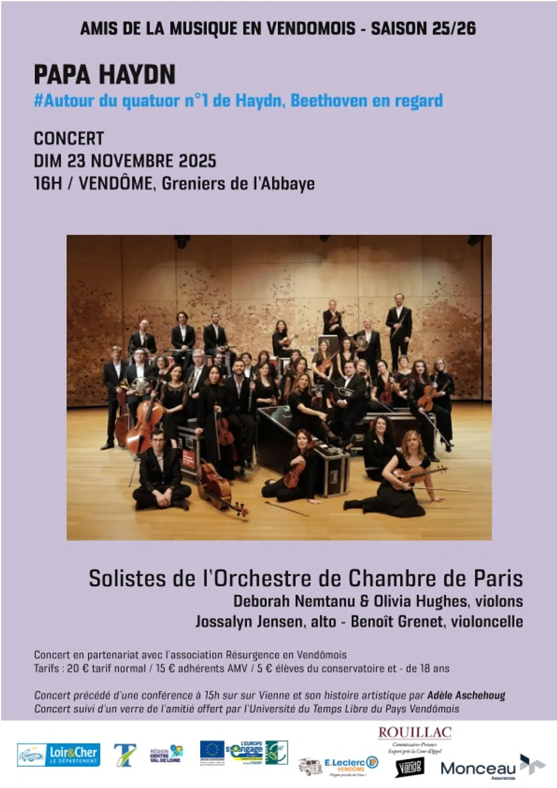VENDÔME (41) - Concert : Papa Haydn