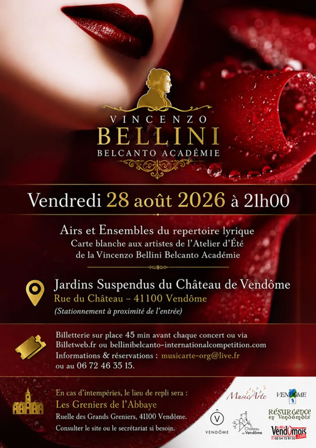 VENDÔME (41) - Concert : Vincenzo Bellini