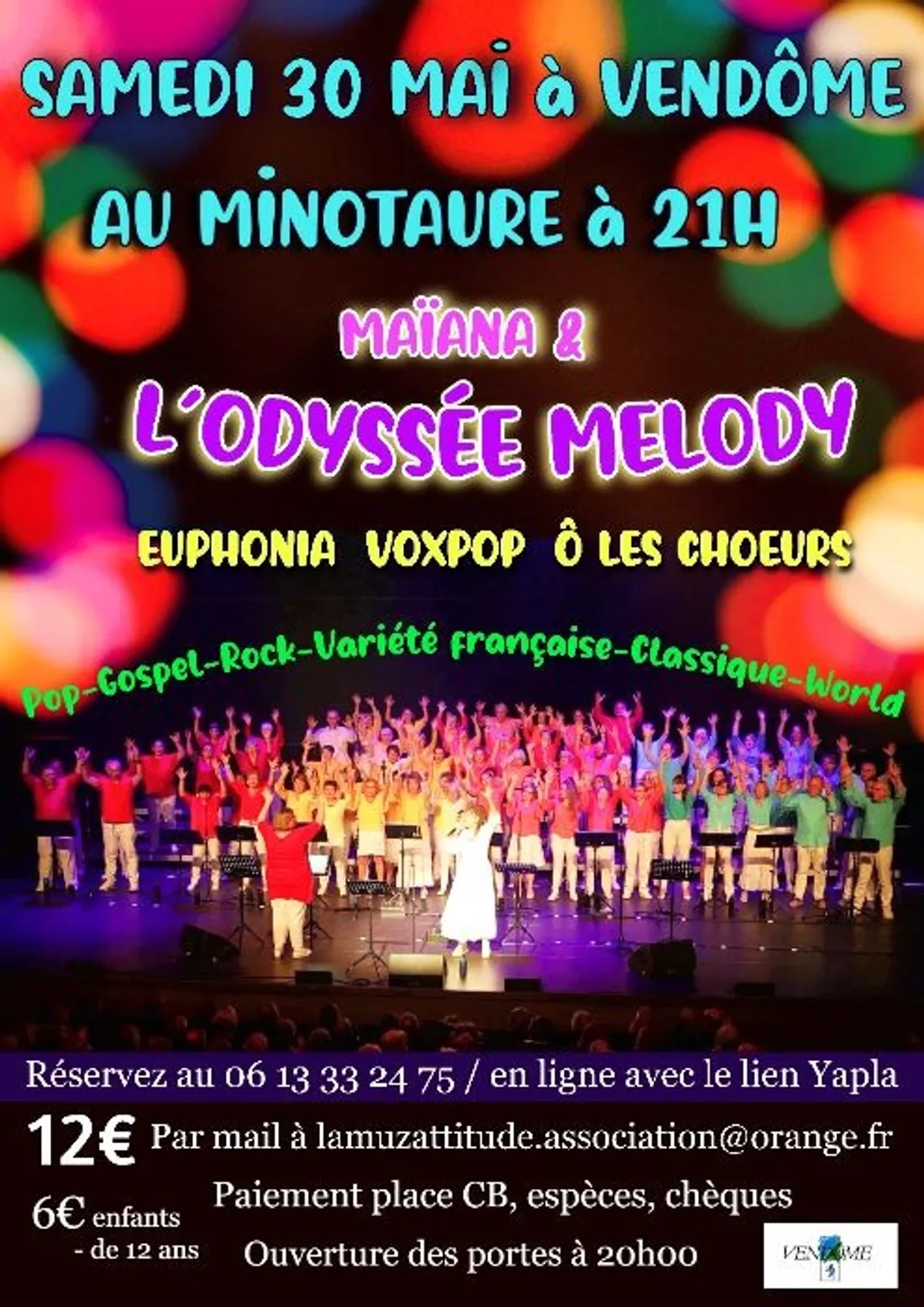 VENDÔME (41) - Concert : Maïana & l'Odyssée Melody
