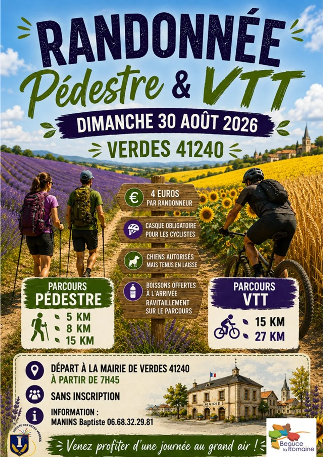 VERDES (41) - Randonnée pédestre et VTT