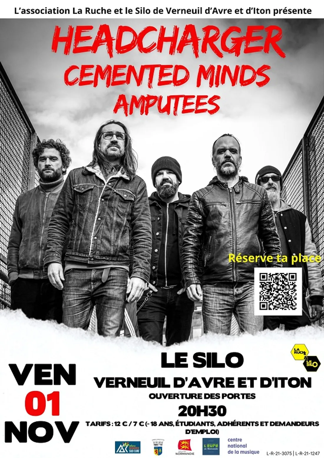 VERNEUIL-SUR-AVRE (27) - Concert : HEADCHARGER + CEMENTED MINDS + AMPUTEES