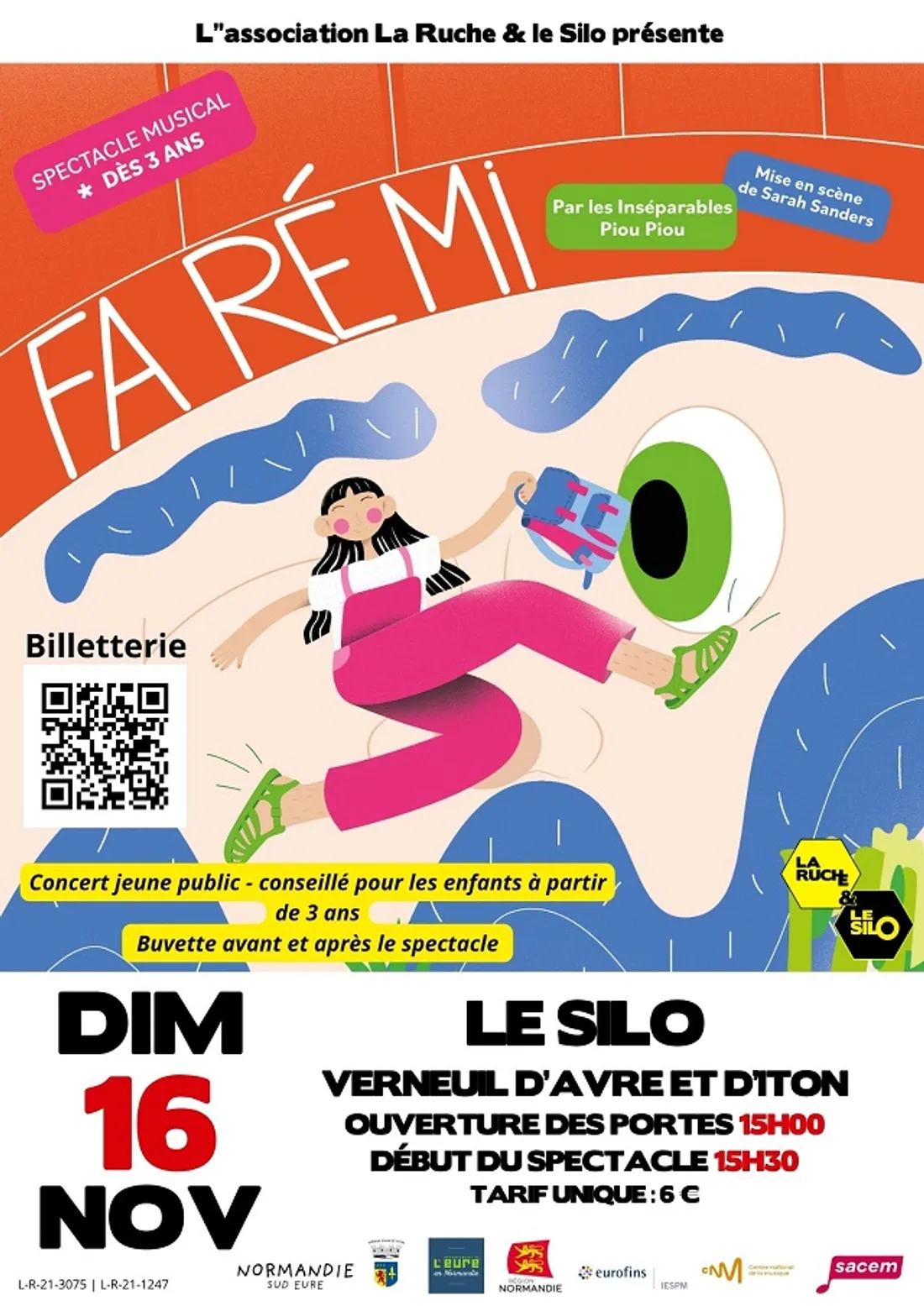 VERNEUIL-SUR-AVRE (27) - Jeune public : Fa Ré Mi, Inséparables Piou Piou