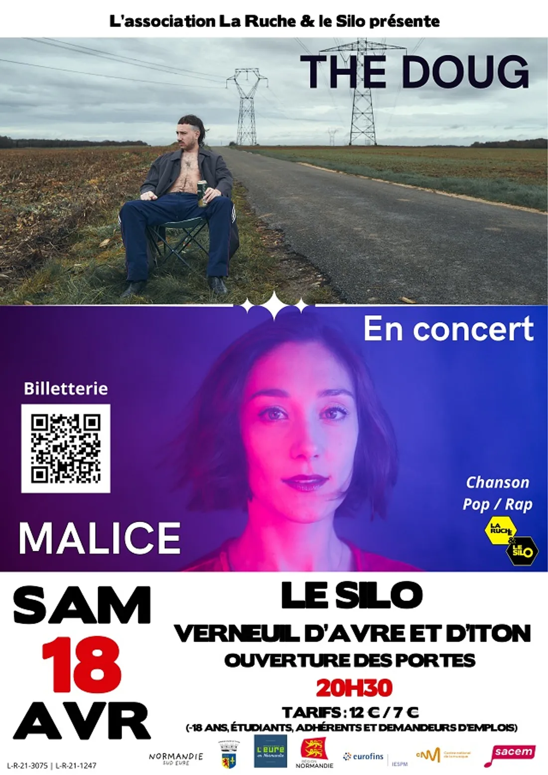 VERNEUIL-SUR-AVRE (27) - Concert : The Doug / Malice