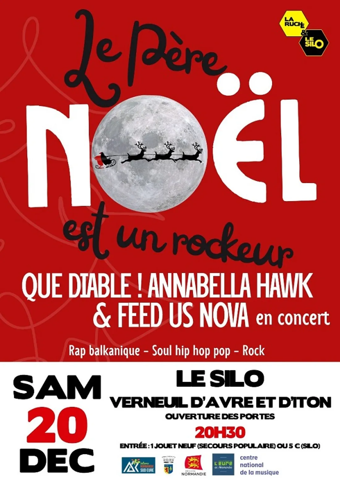 VERNEUIL-SUR-AVRE (27) - Le Père Noël est un rockeur