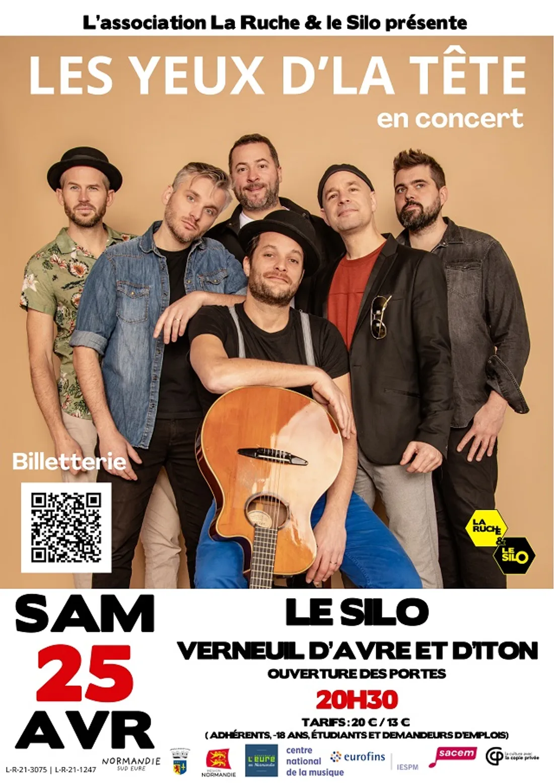 VERNEUIL-SUR-AVRE (27) - Concert : LES YEUX DLA TÊTE / H comme RV