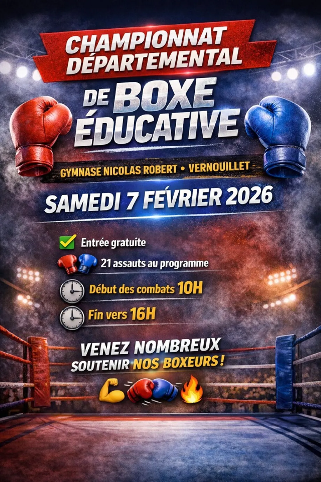 VERNOUILLET - Championnat départemental de Boxe éducative