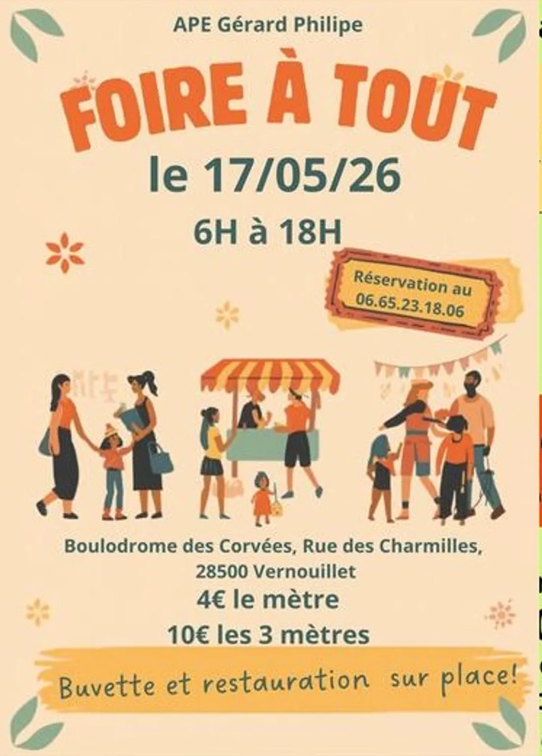 VERNOUILLET - Vide-greniers de l'APE Gérard Philipe