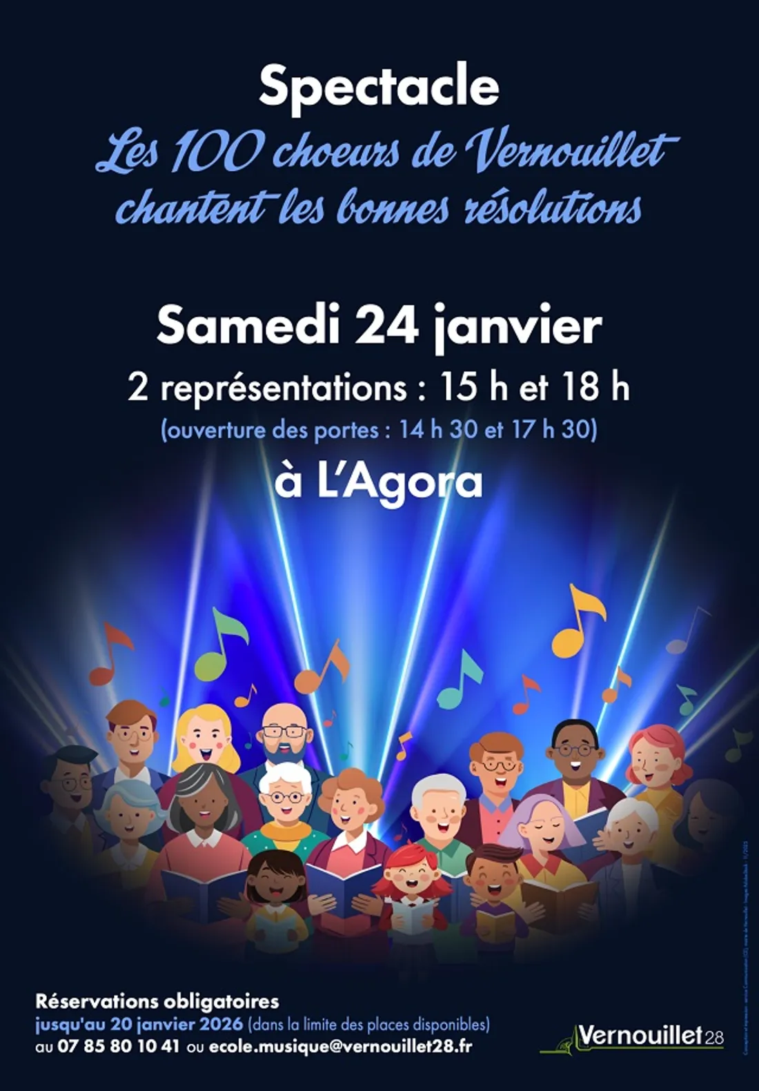 VERNOUILLET - Spectacle : Les 100 chœurs de Vernouillet chantent les bonnes résolutions