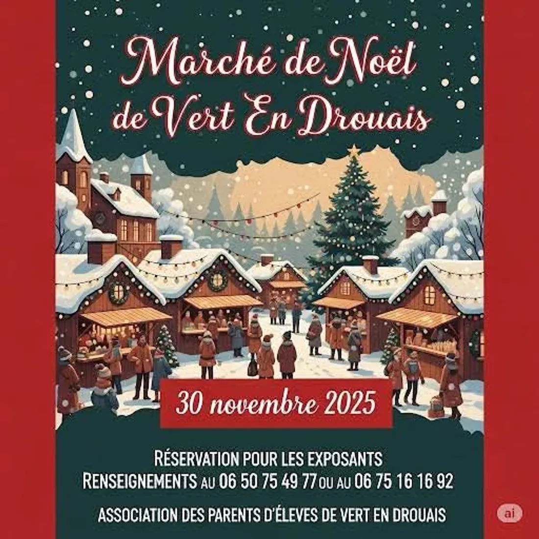VERT-EN-DROUAIS - Marché de Noël