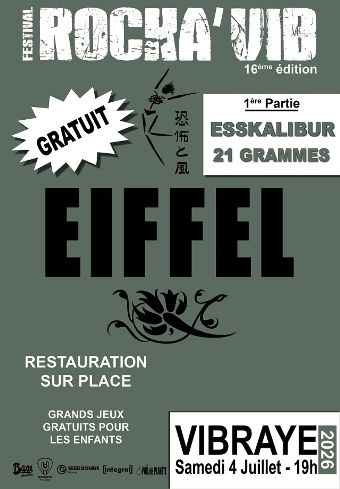 VIBRAYE (72) - Festival Rocka'Vib : Eiffel