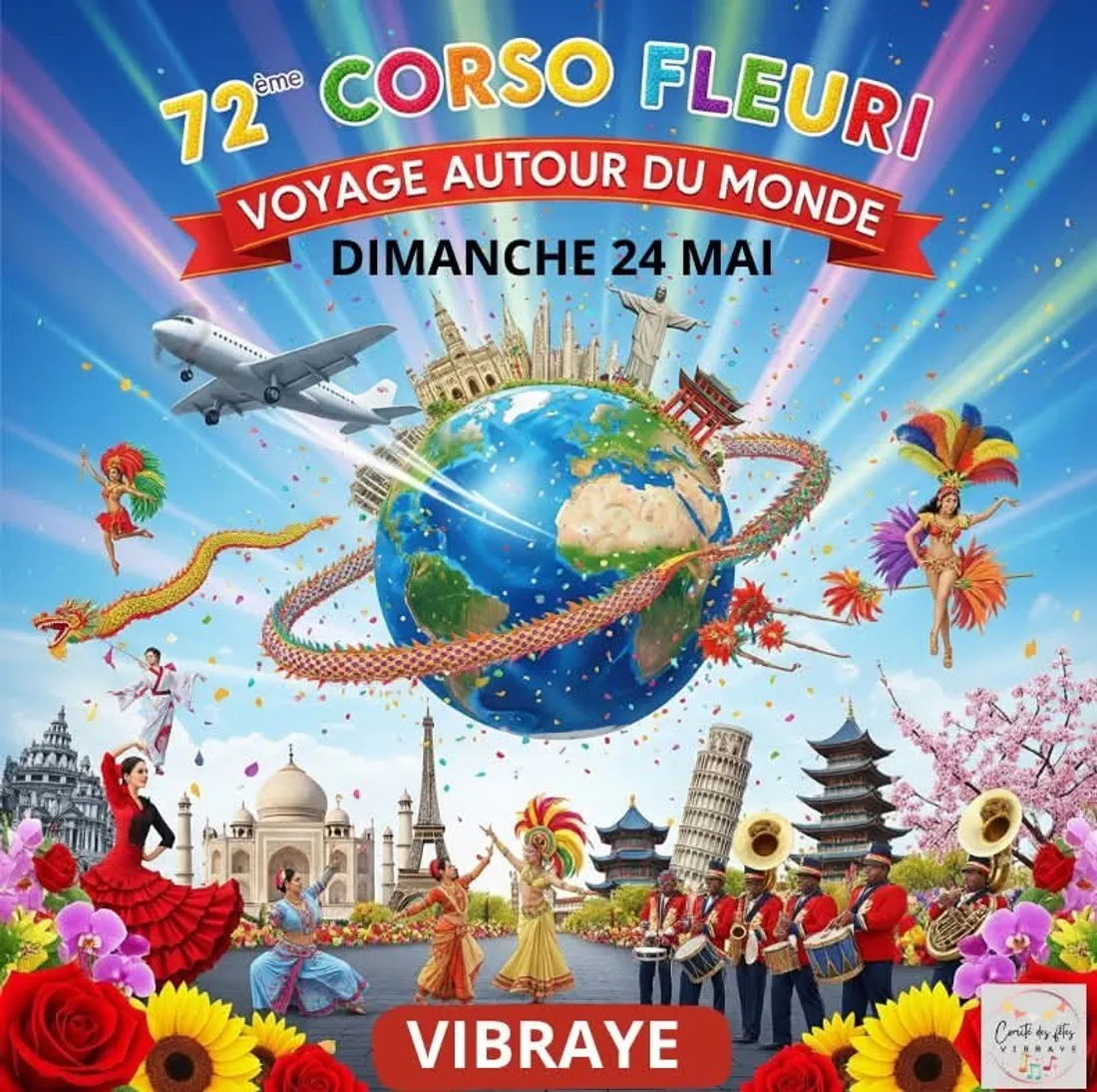 VIBRAYE (72) - 72e Corso fleuri de Vibraye