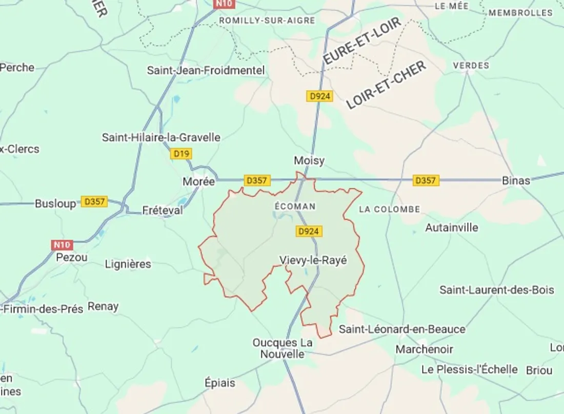 Vievy-le-rayé plan