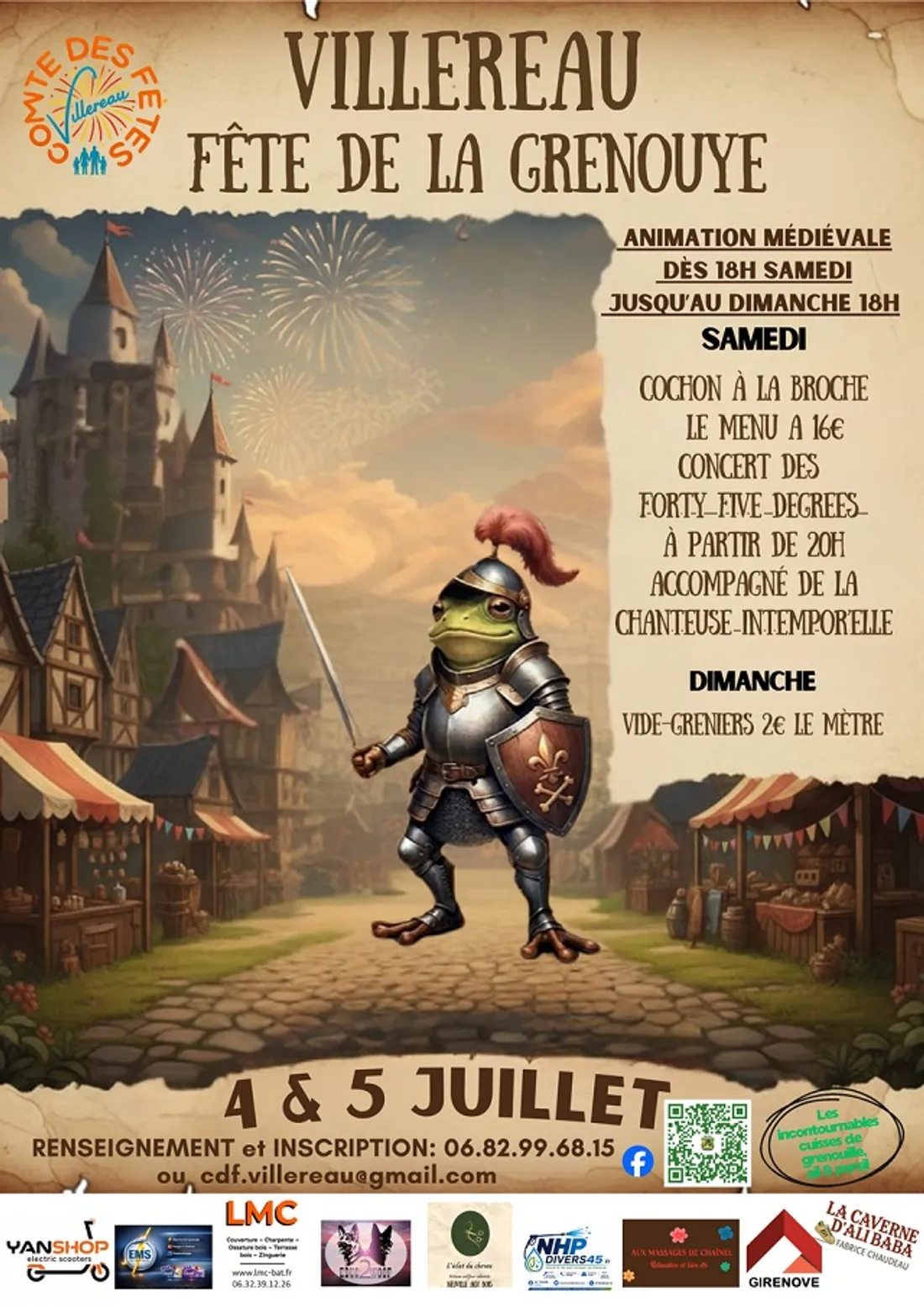 VILLEREAU (45) - Fête de la Grenouye
