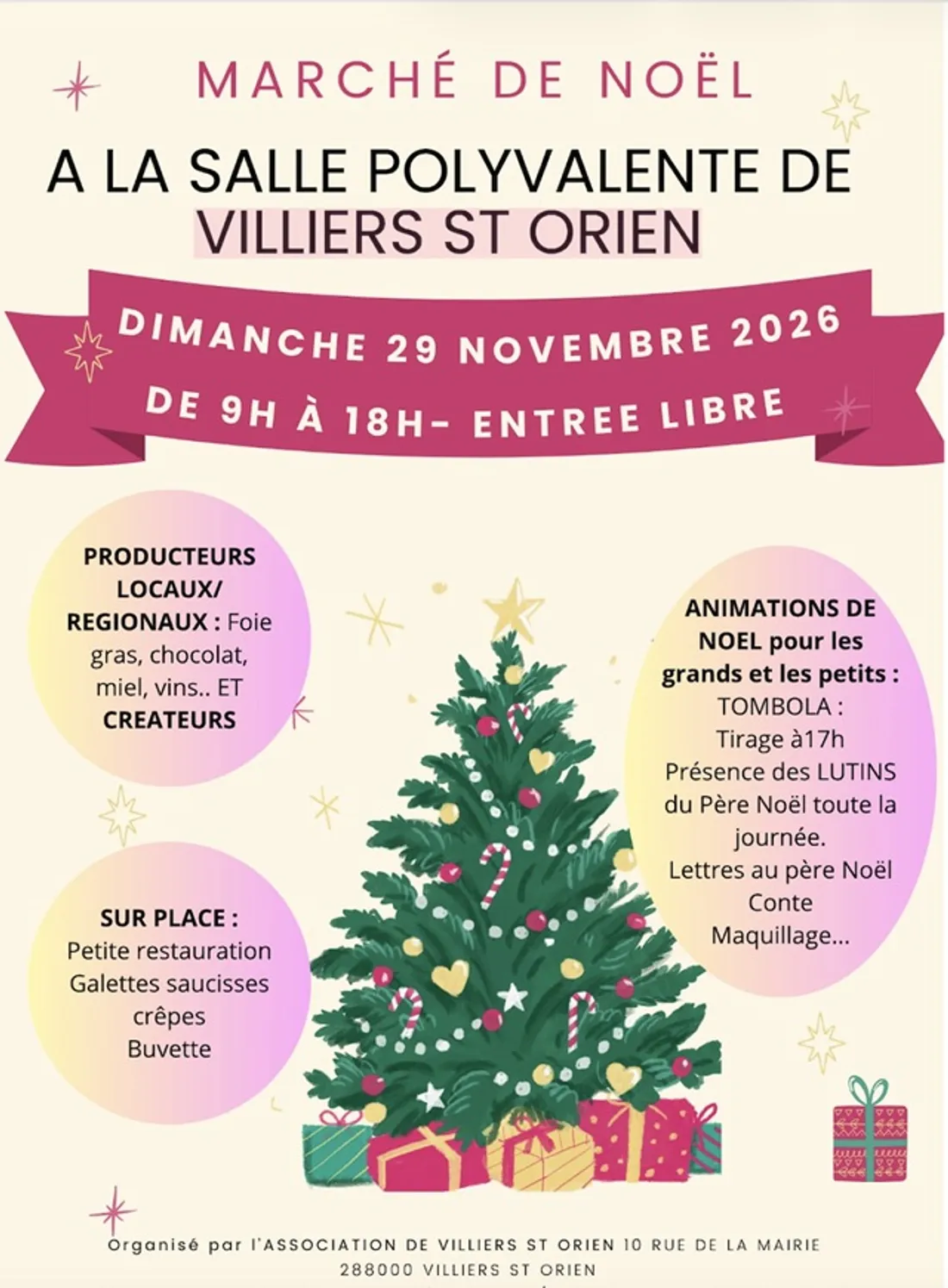 VILLIERS-SAINT-ORIEN - Marché de Noël