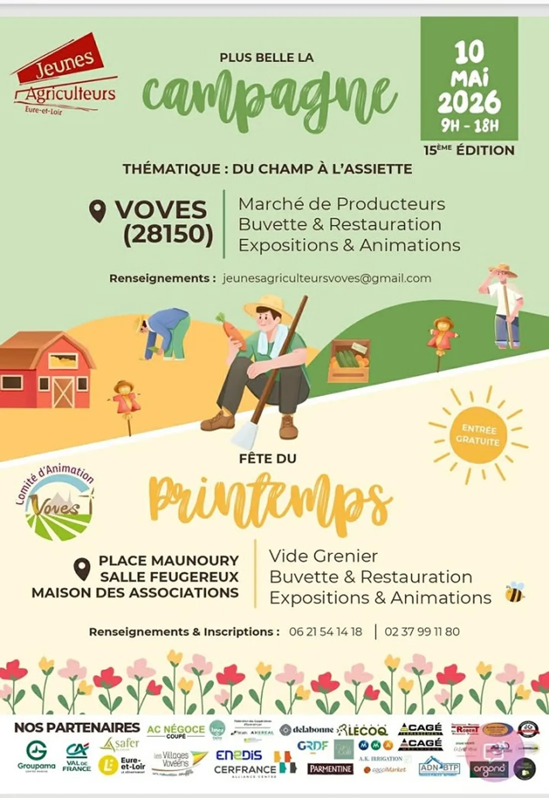 VOVES - Plus Belle la Campagne et Fête du printemps